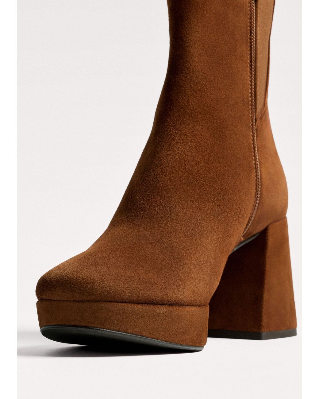 ME+EM Brown Platform Ankle Boot