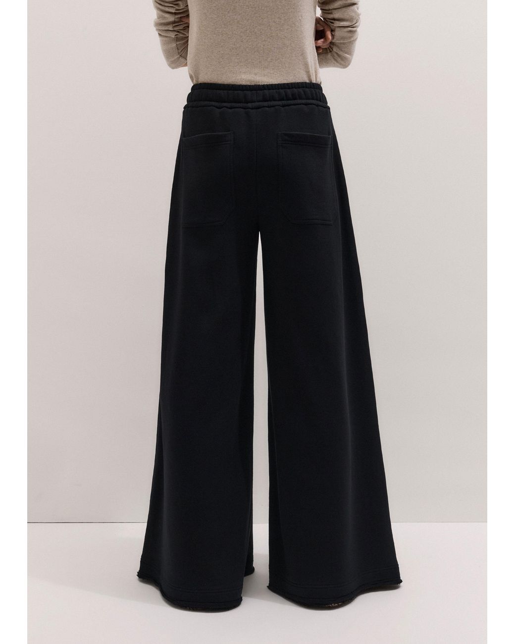 ME+EM Black Drawcord Sweatshirt Wide Leg Trouser