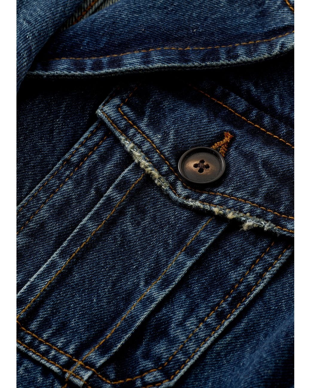 ME+EM Blue Slim Fit Utility Jacket Authentic Dark Wash