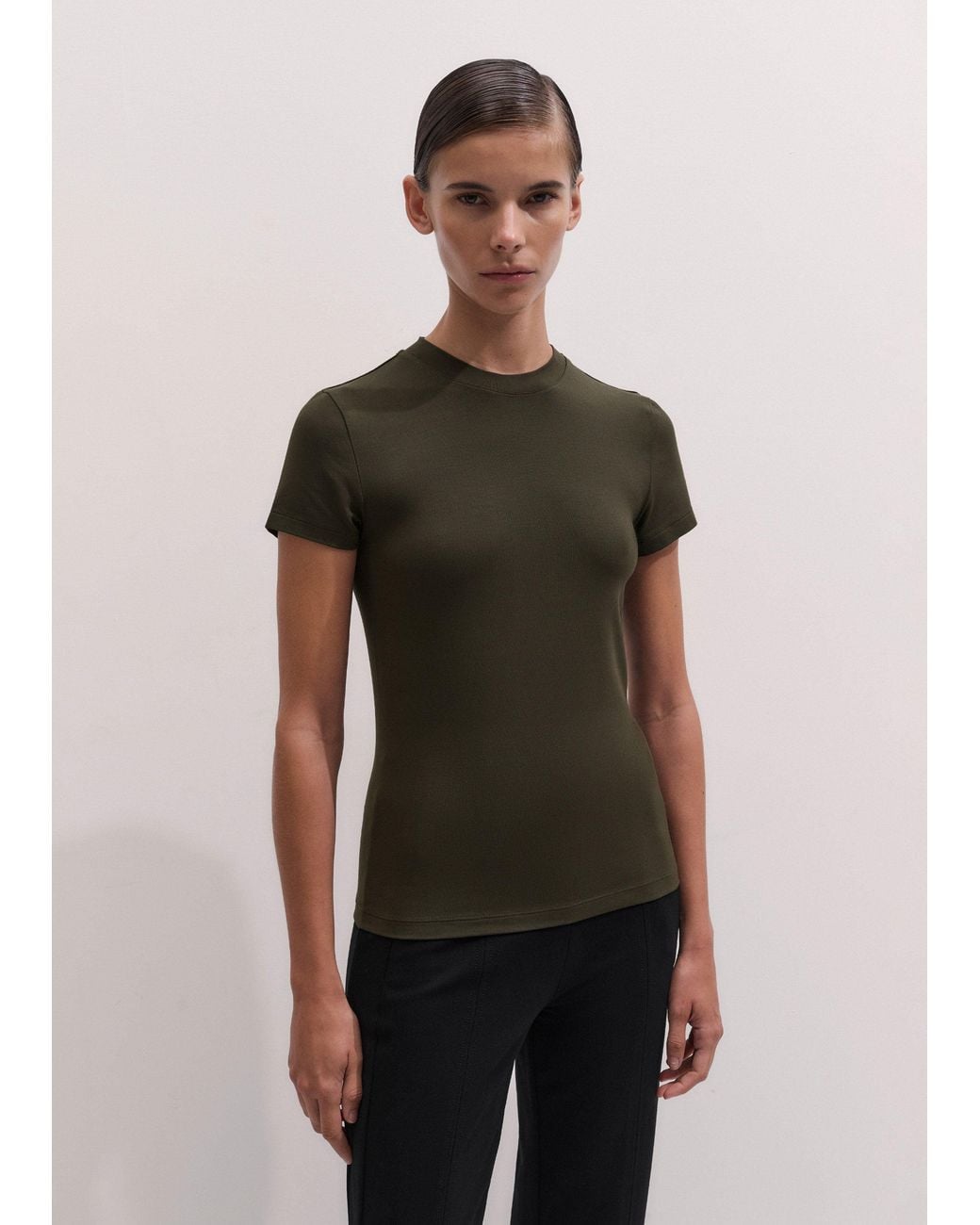 ME+EM Green Modal Fitted Tee