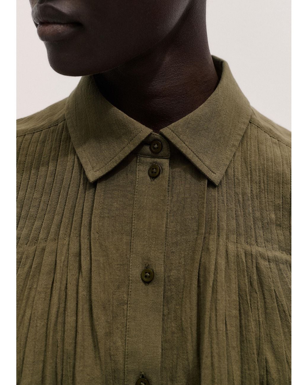 ME+EM Multicolor Cotton Swing Short Sleeve Blouse