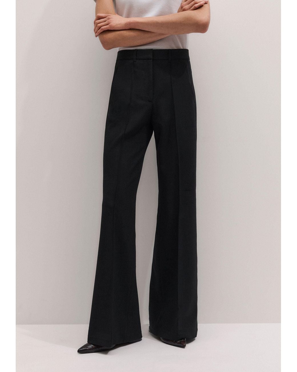 ME+EM Black Leg Elongator Pant