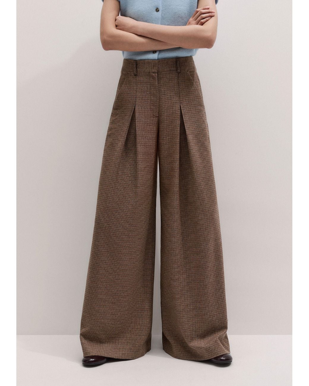 ME+EM Brown Heritage Very Wide Pant