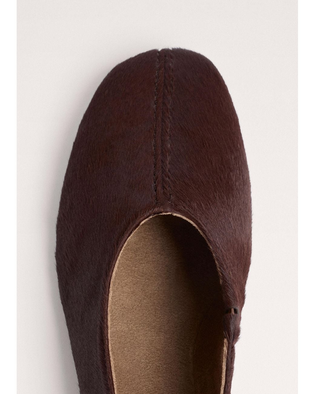 ME+EM Brown High Front Ballet Flat