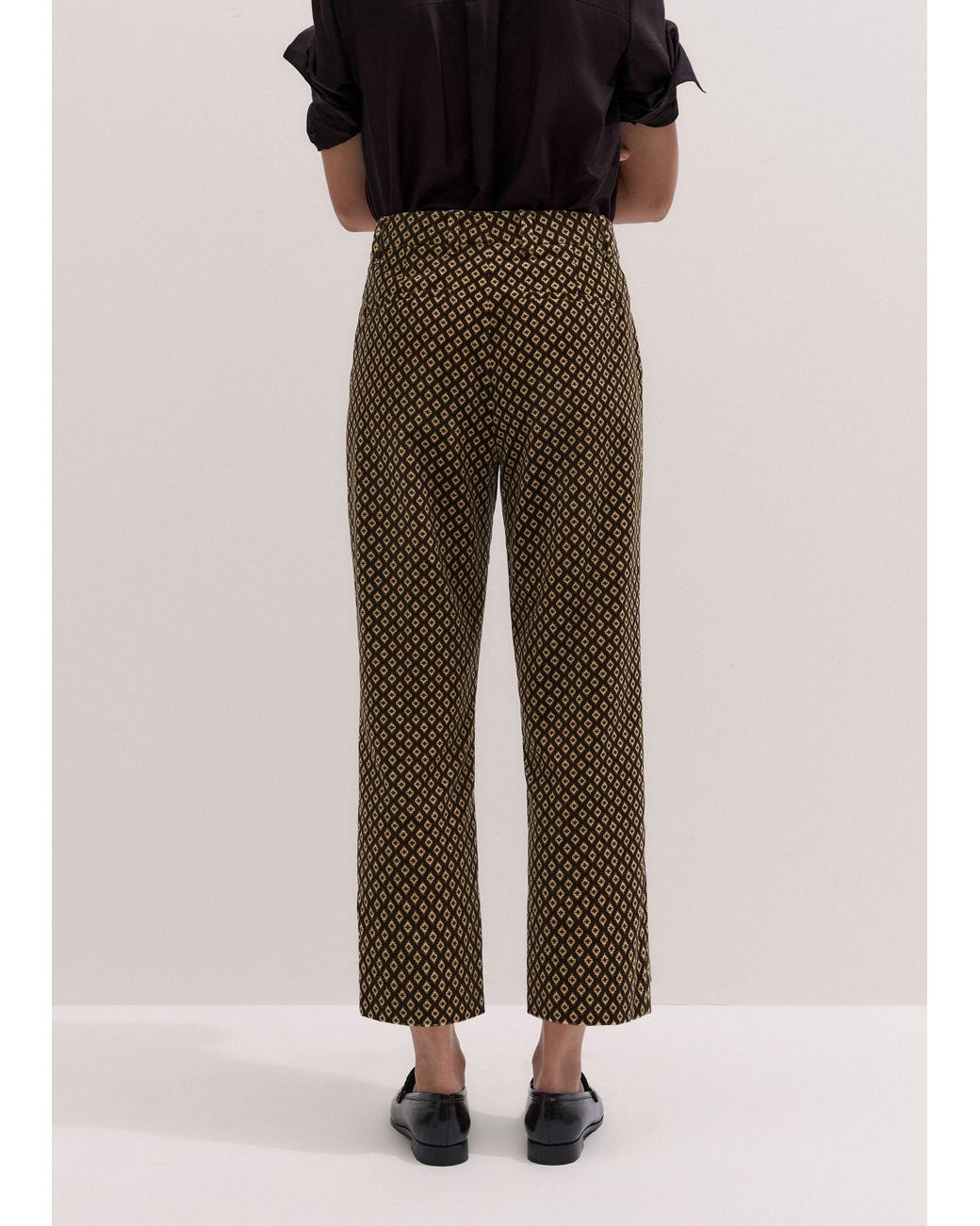 ME+EM Blue Slim Crop Pant