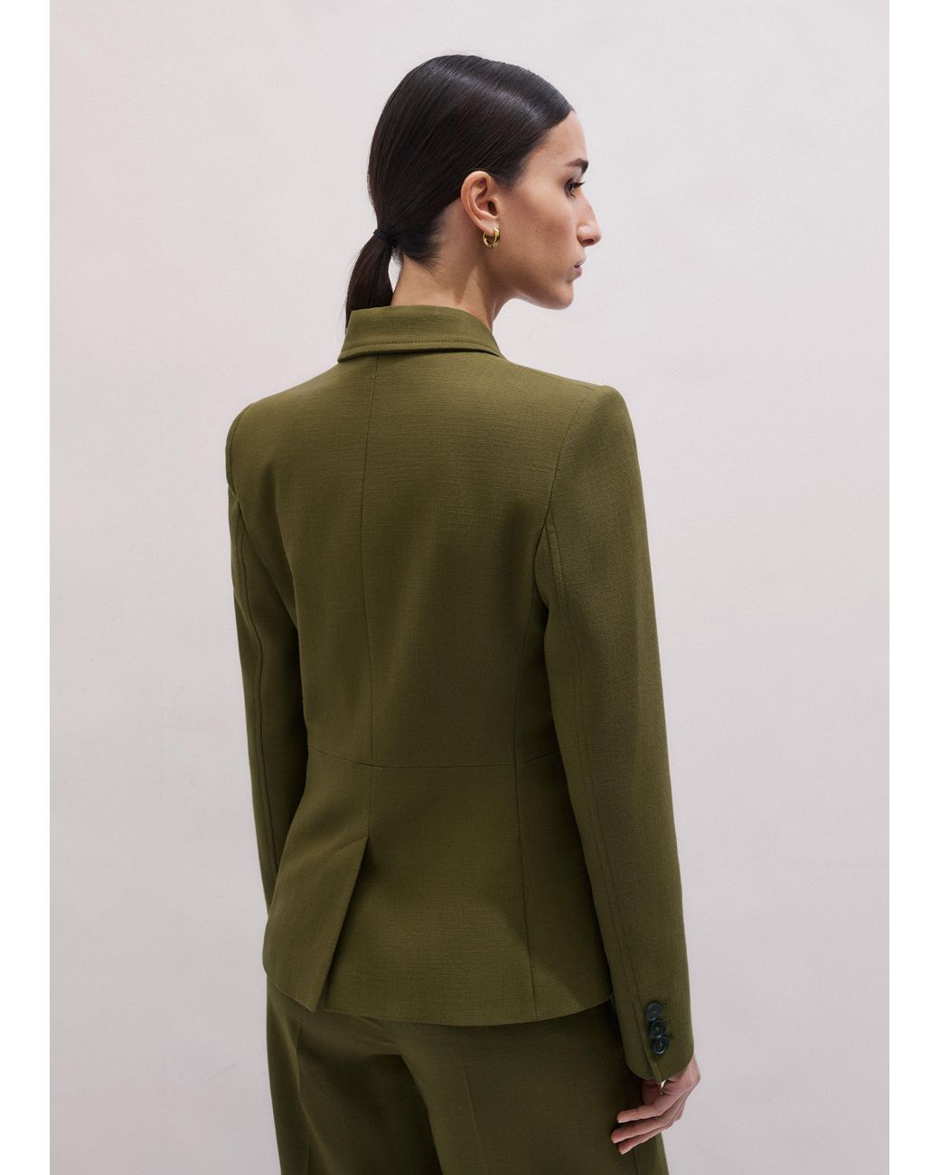 ME+EM Green Event Ready Corset Jacket