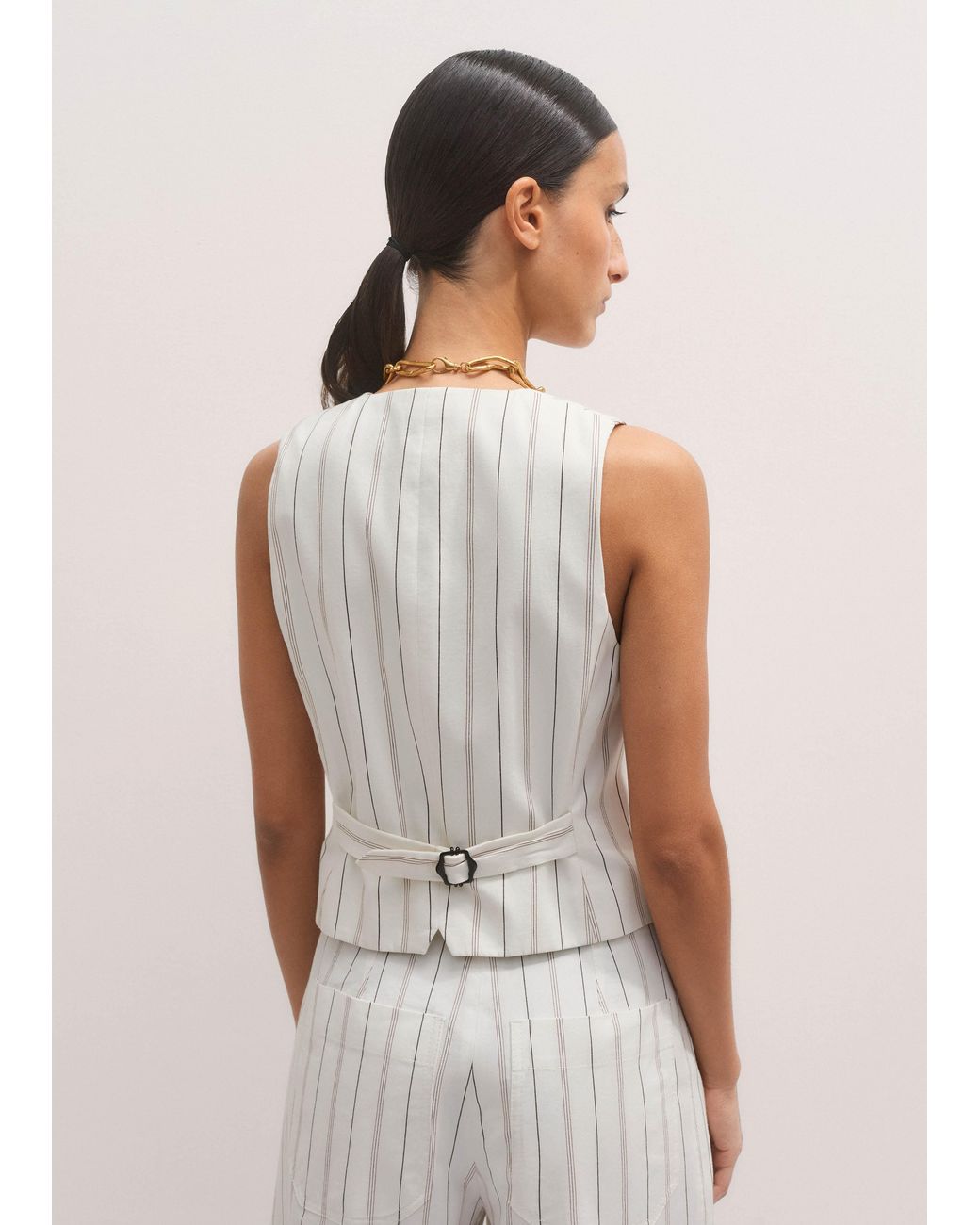 ME+EM White Tailored Waistcoat