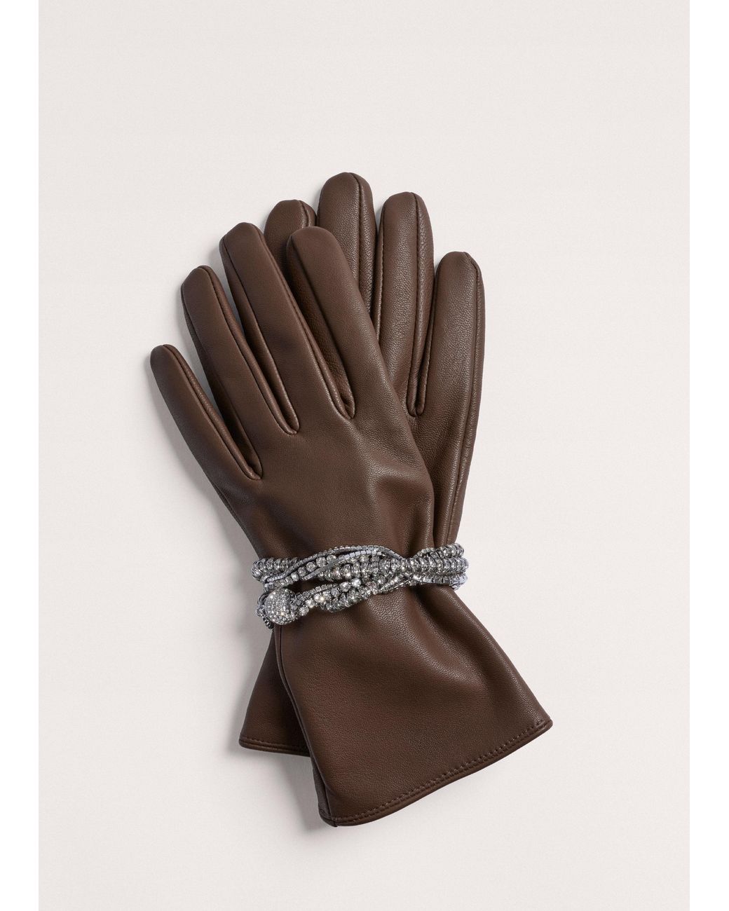 ME+EM Brown Short Glove