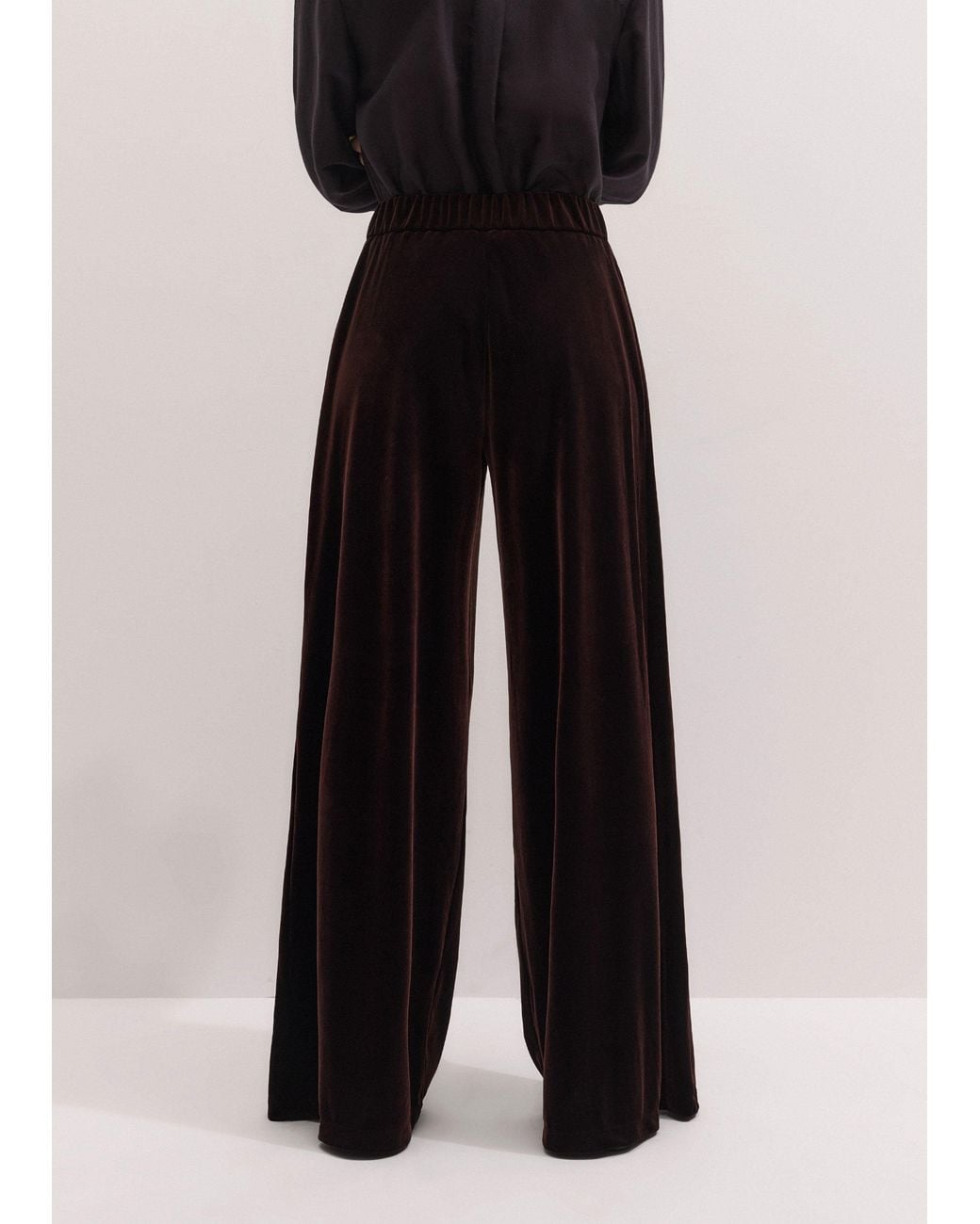 ME+EM Black Am-Pm Wide-Leg Pant