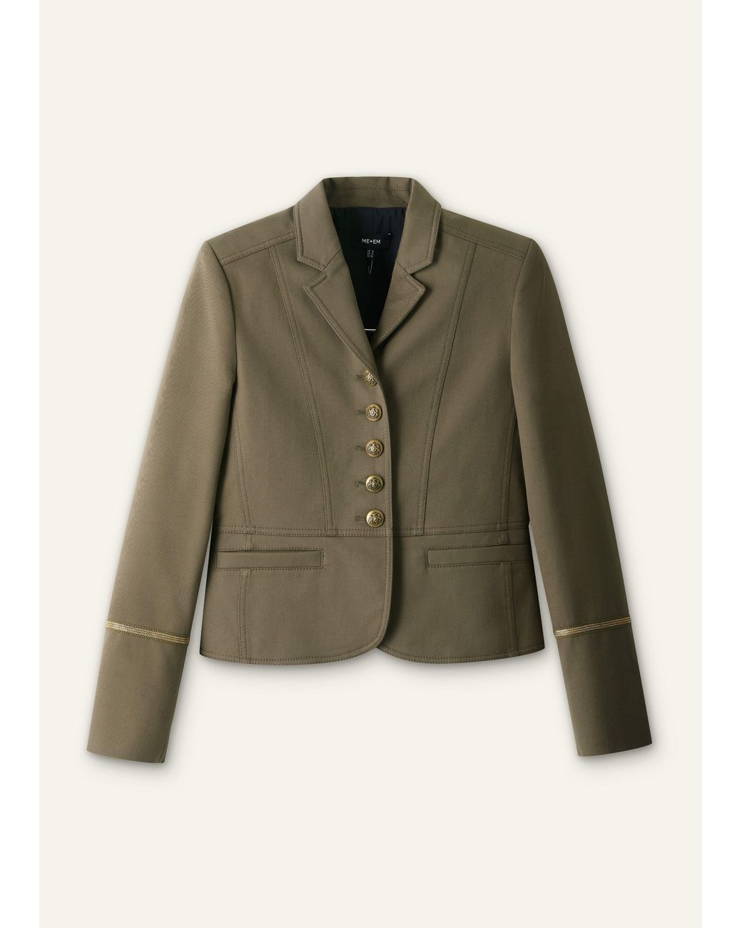 ME+EM Natural The Wear With Everything Fitted Utility Jacket