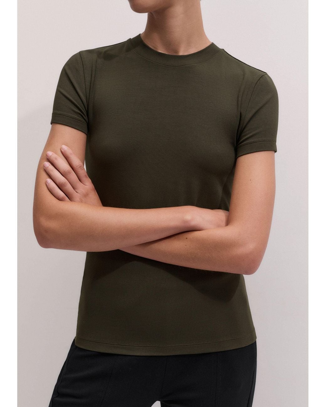 ME+EM Green Modal Fitted Tee