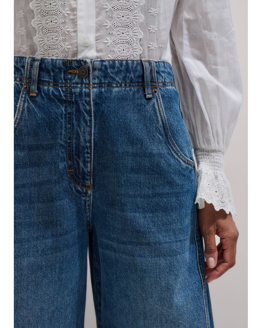 ME+EM Blue Engineered Relaxed Jean Mid