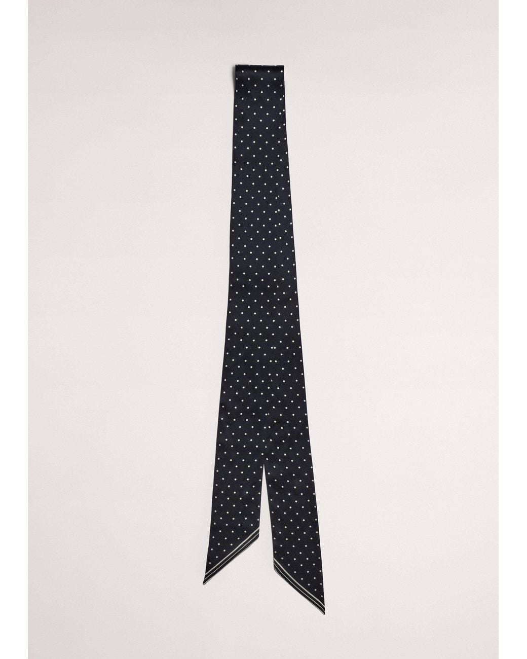 ME+EM Multicolor Skinny Scarf-Cream