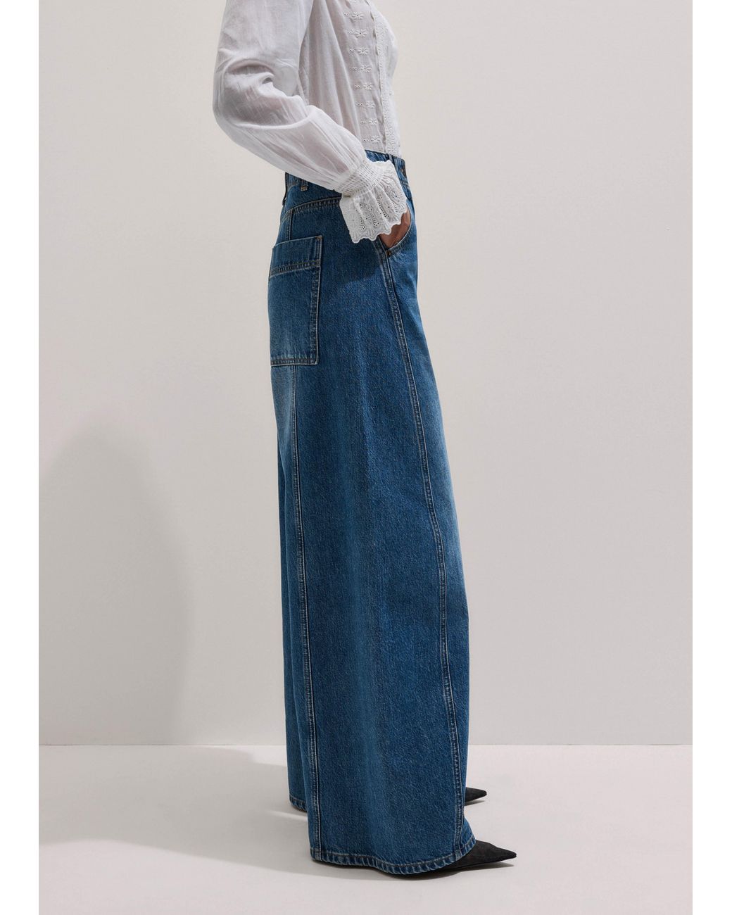 ME+EM Blue Engineered Relaxed Jean Mid