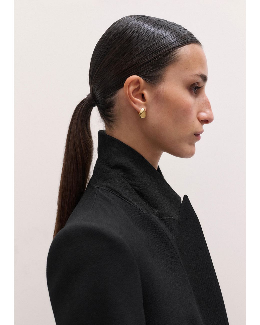 ME+EM Black Sharp Shoulder Tux Coat