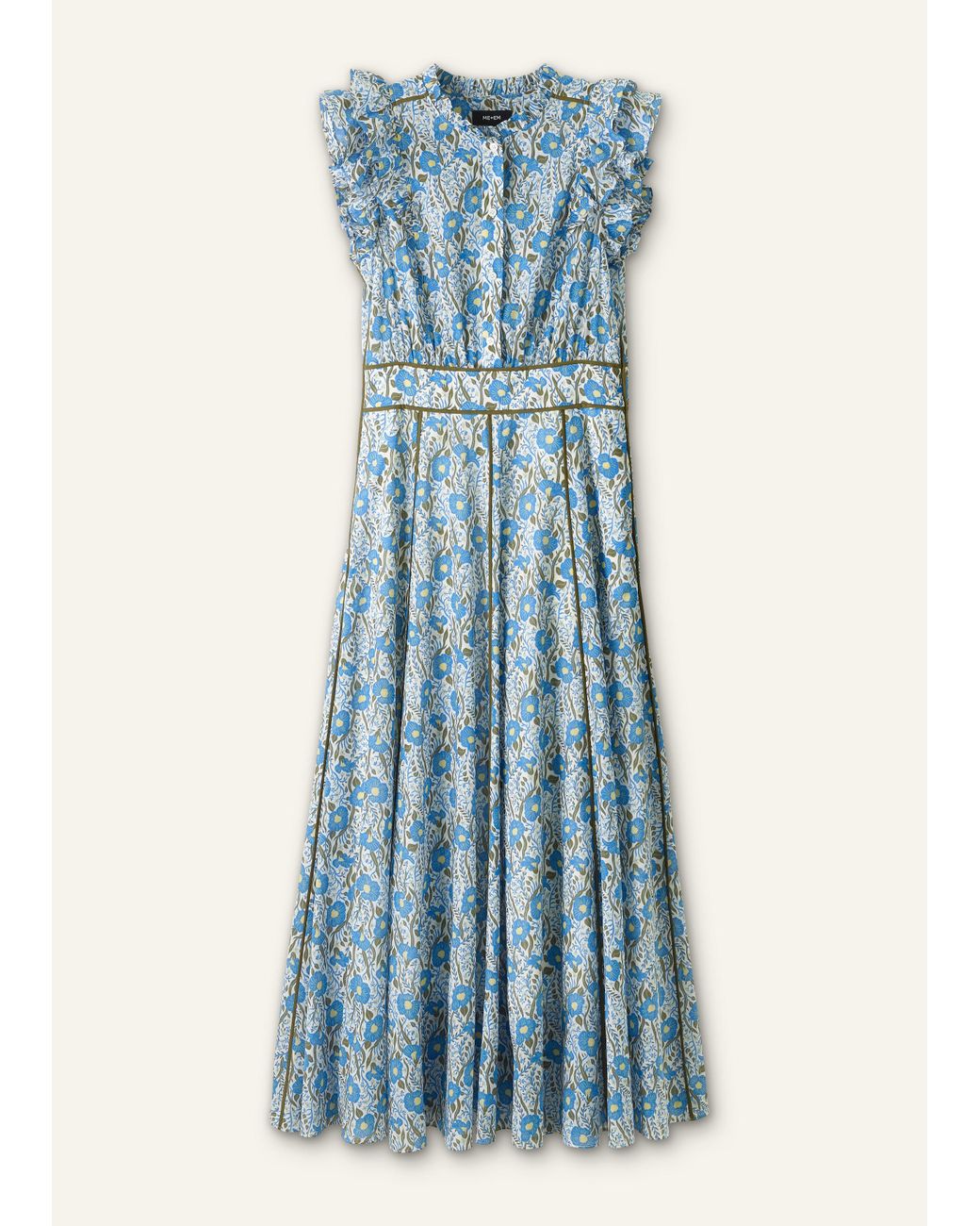 chinese dress ladies The Storm Maxi Dress in Arctic Blue – Solace London