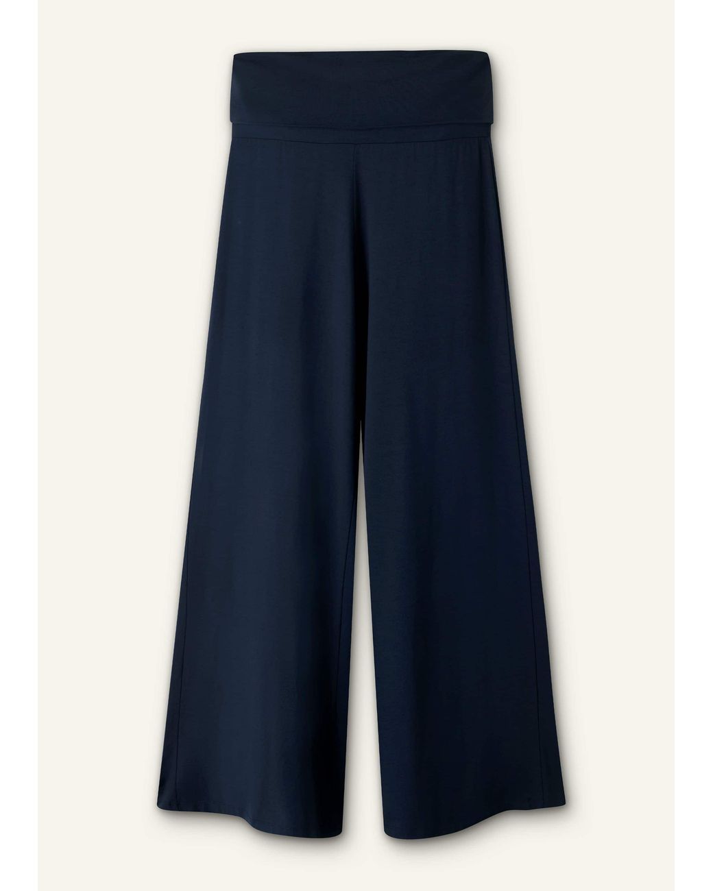 ME+EM Blue Crop Palazzo Pant