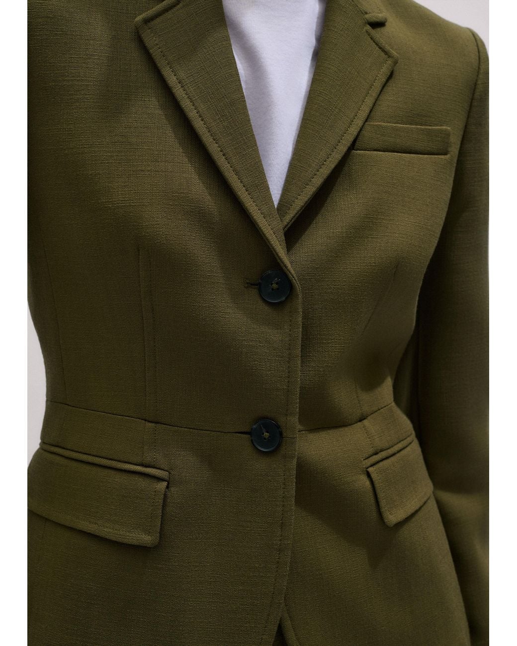 ME+EM Green Event Ready Corset Jacket