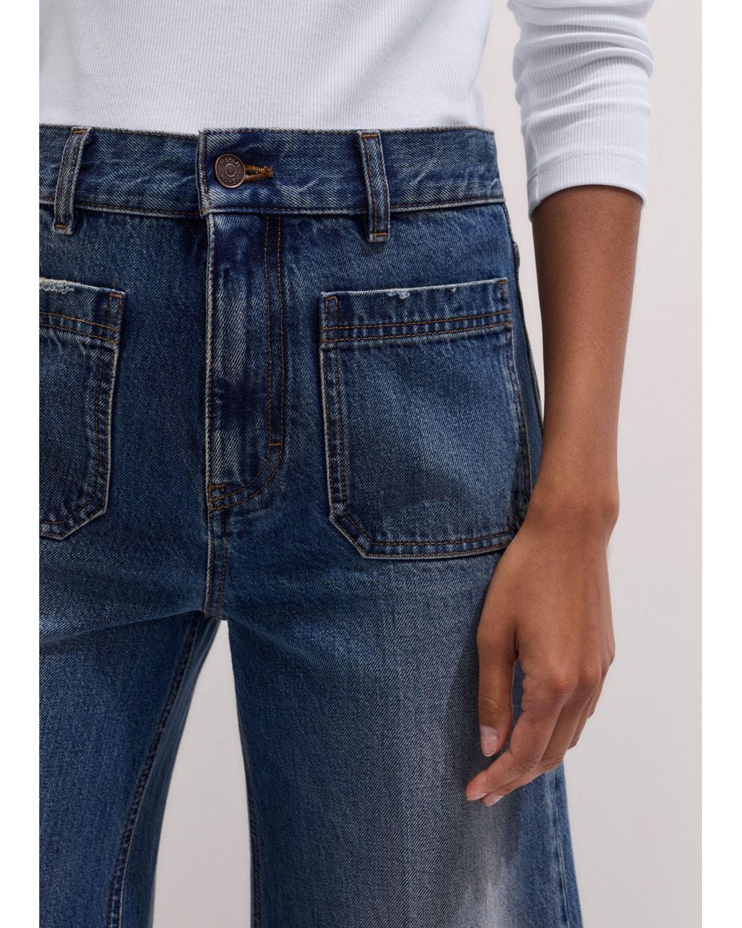 ME+EM Blue Super Flare Jean