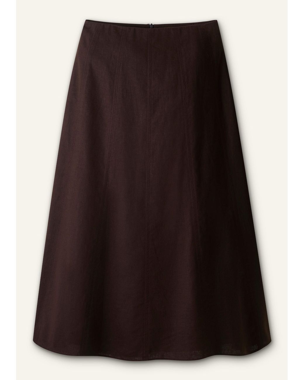 ME+EM Multicolor Crease-Less Linen Panelled Maxi Skirt