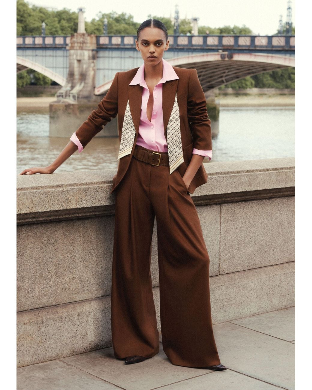 ME+EM Black Wide Leg Trouser