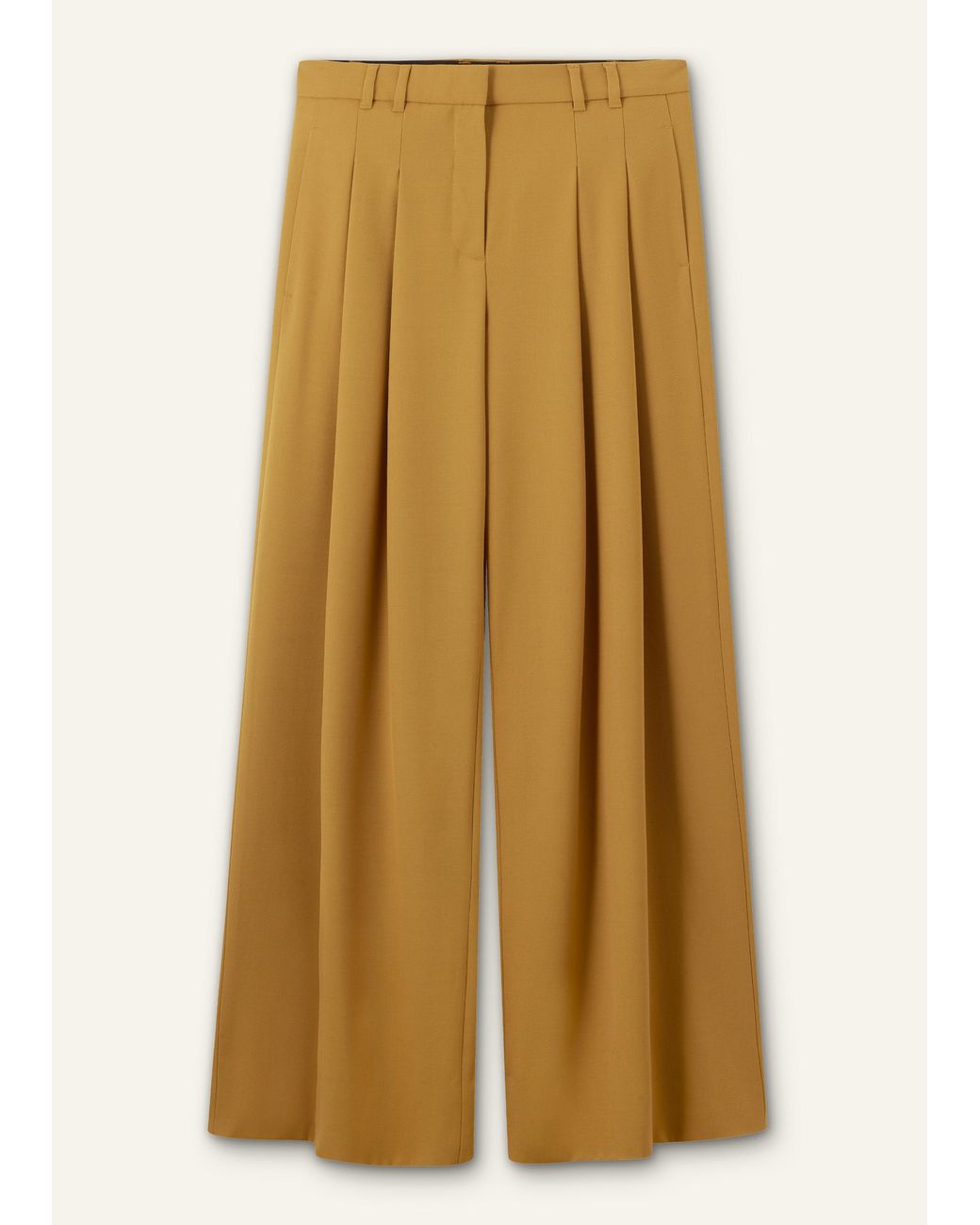 ME+EM Multicolor Wide-Leg Pleated Trouser
