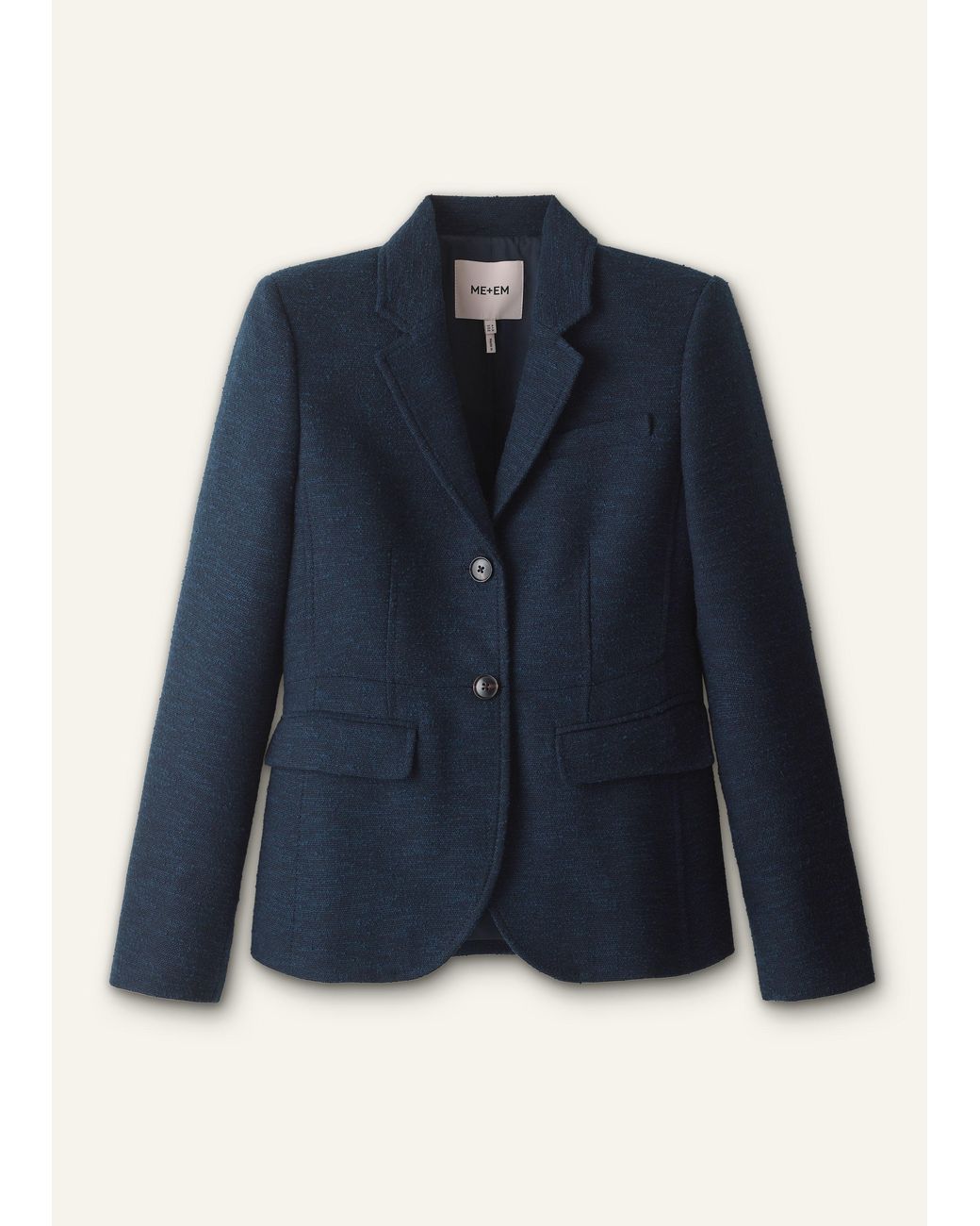 ME+EM Blue Event Ready Corset Jacket