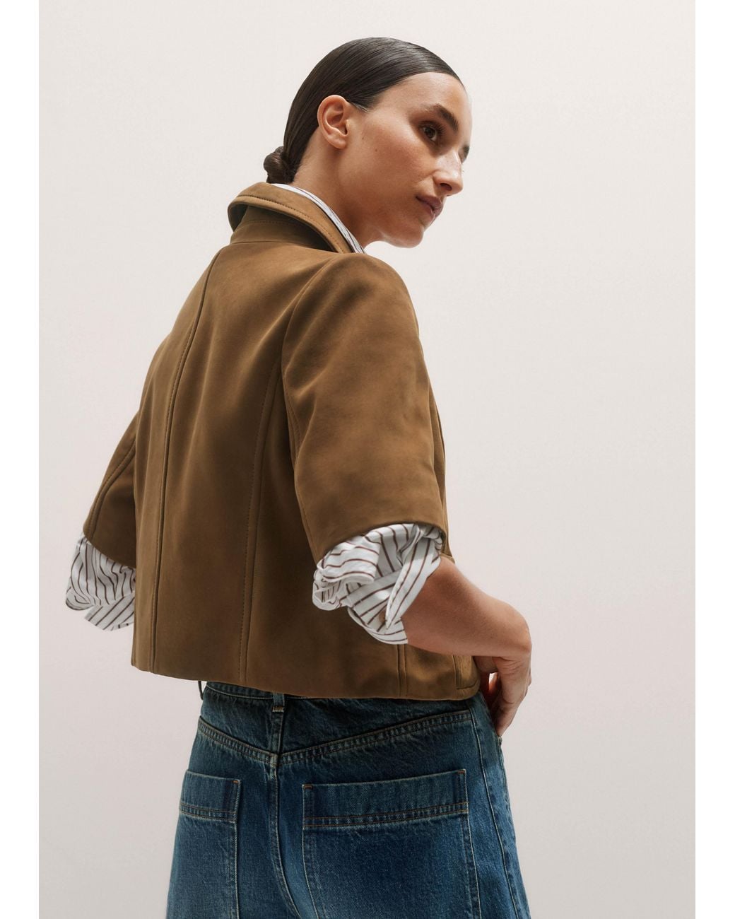 ME+EM Brown The Everyday Short Sleeve Jacket