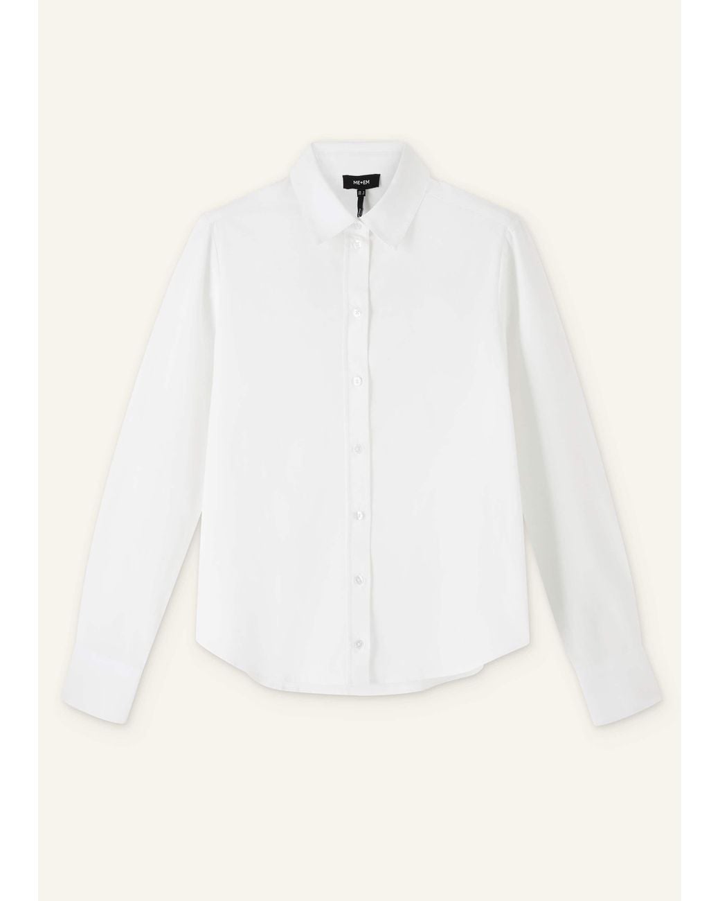 ME+EM White Travel Layering Shirt