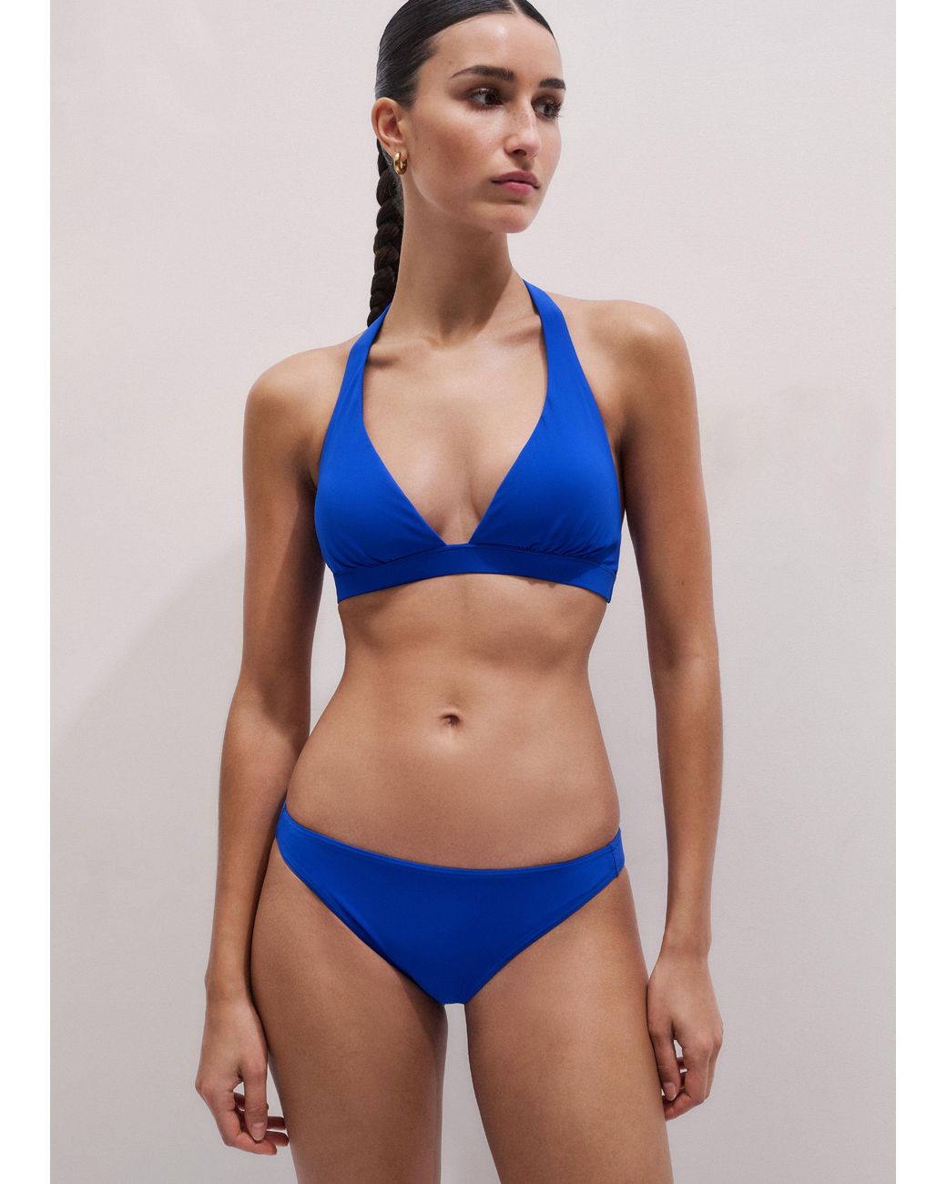 ME+EM Blue The Forever Adjustable Bikini Top