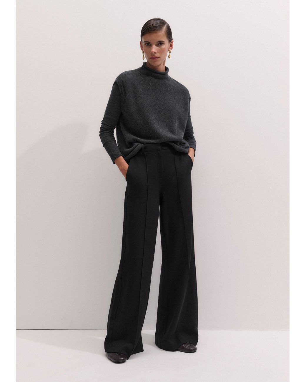 ME+EM Blue Luxe Travel Tailoring Pant