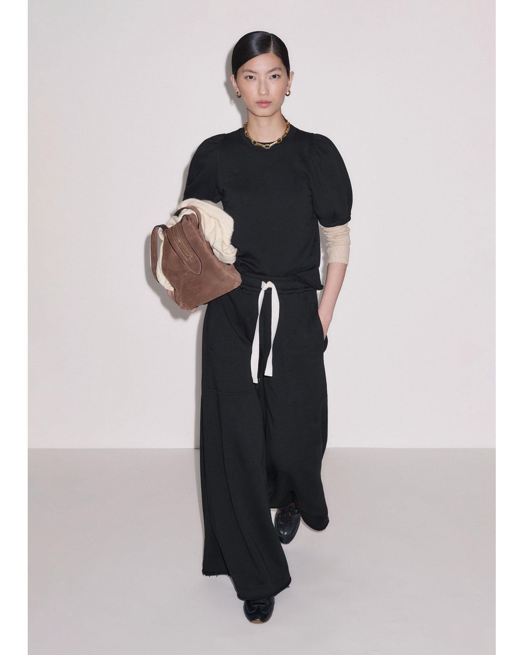 ME+EM Natural Ultimate Rib Long Sleeve Top