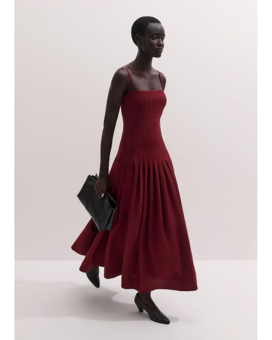 ME+EM Structured Strappy Maxi Dress
