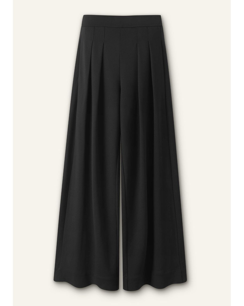ME+EM Black Luxe Travel Tailoring Wide-Leg Trouser