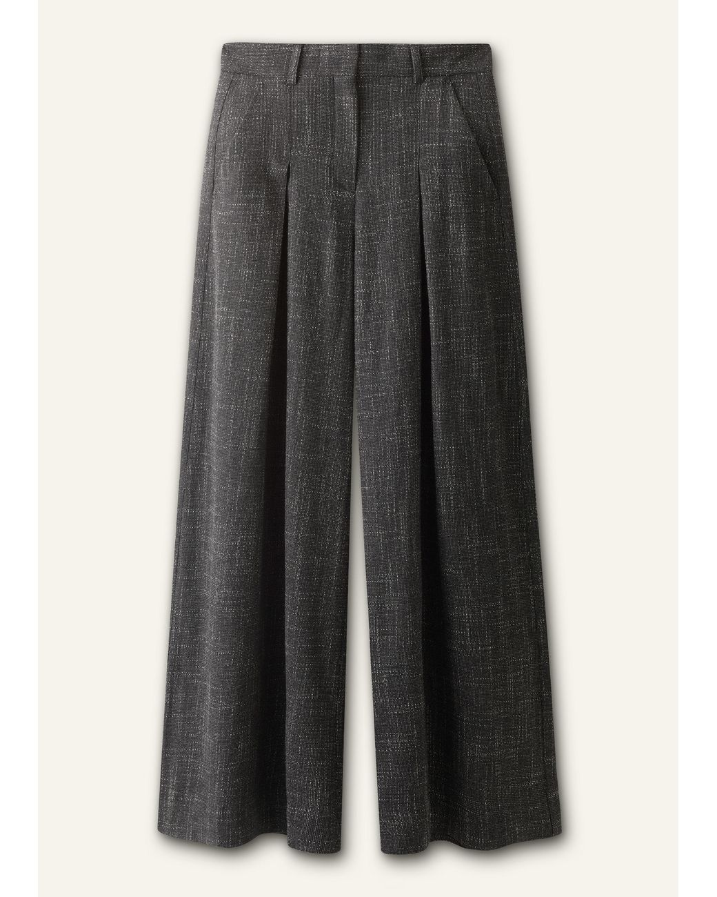 ME+EM Black Very Wide-Leg Pant
