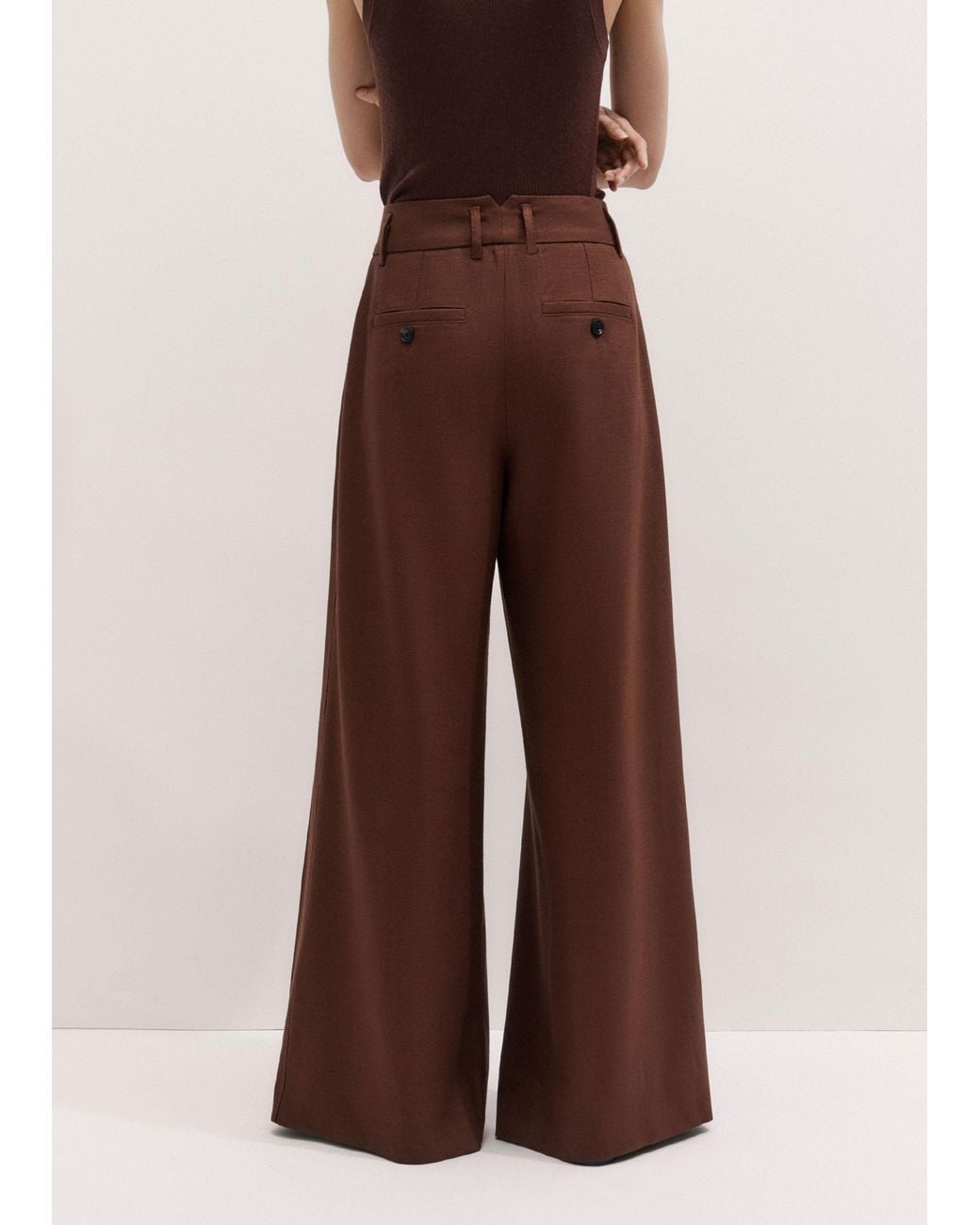 ME+EM Black Wide Leg Trouser