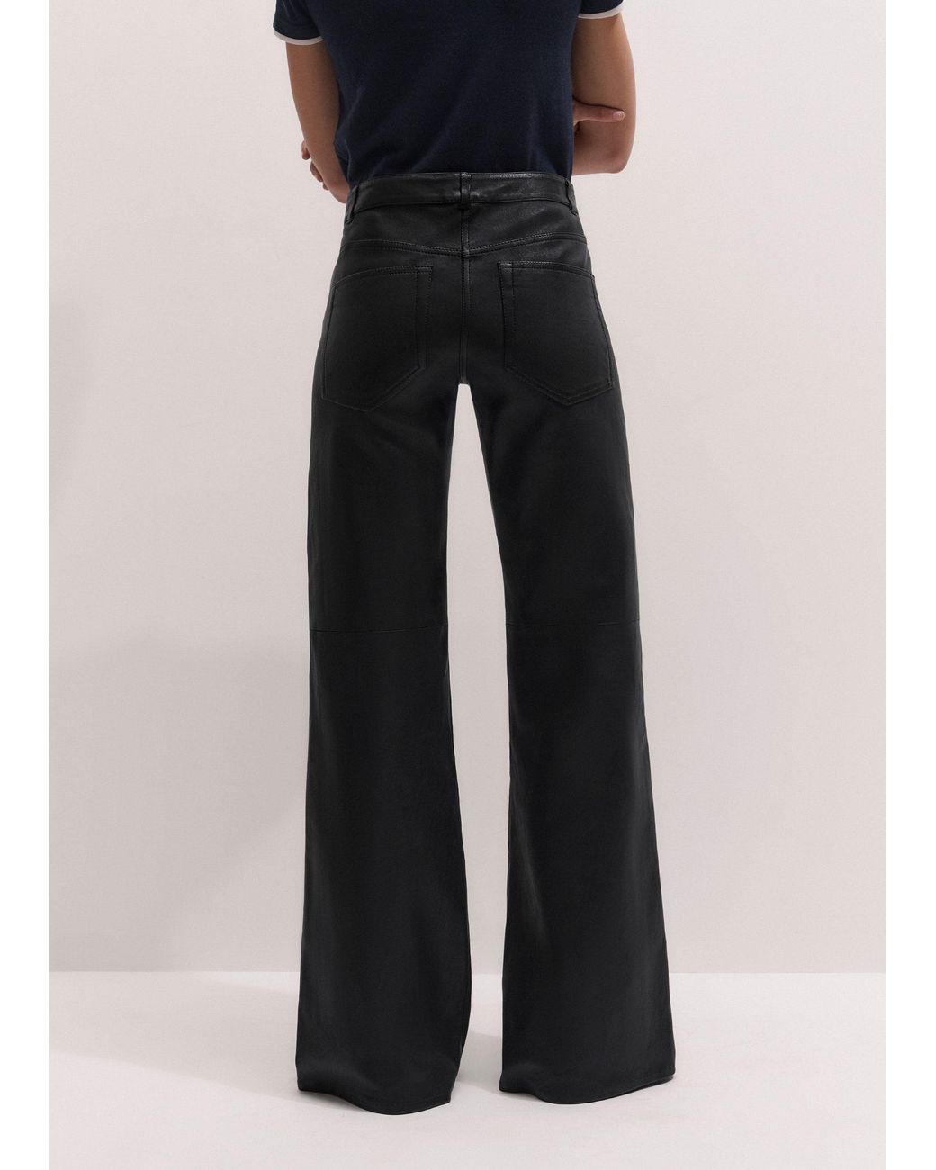 ME+EM Black Luxe Leg Elongator Pant