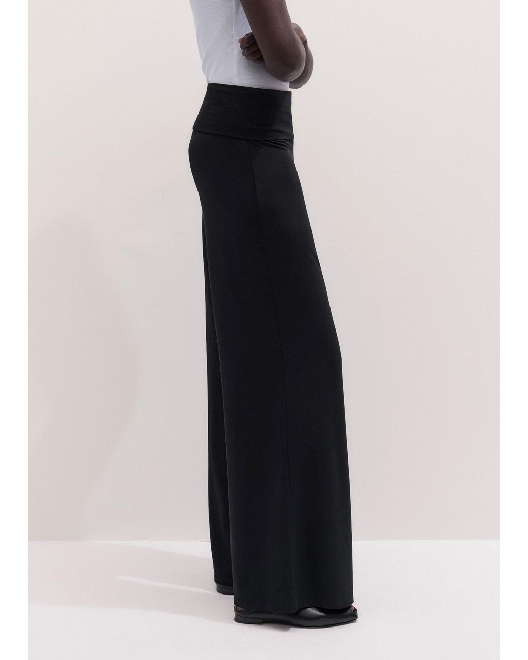ME+EM Black Palazzo Pant