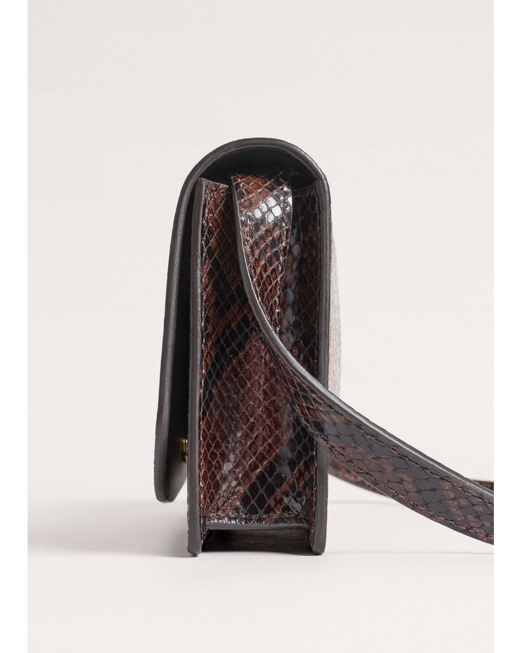 ME+EM Multicolor Snake Embossed Small Clutch+Crossbody Bag