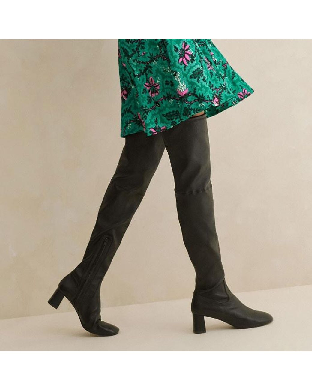 Fit and flare dress with boots cheap