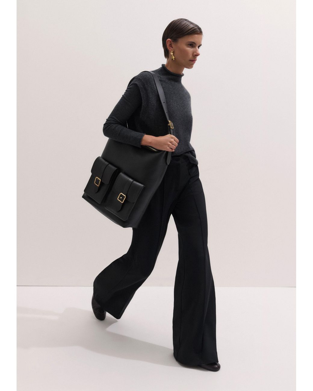 ME+EM Blue Luxe Travel Tailoring Pant