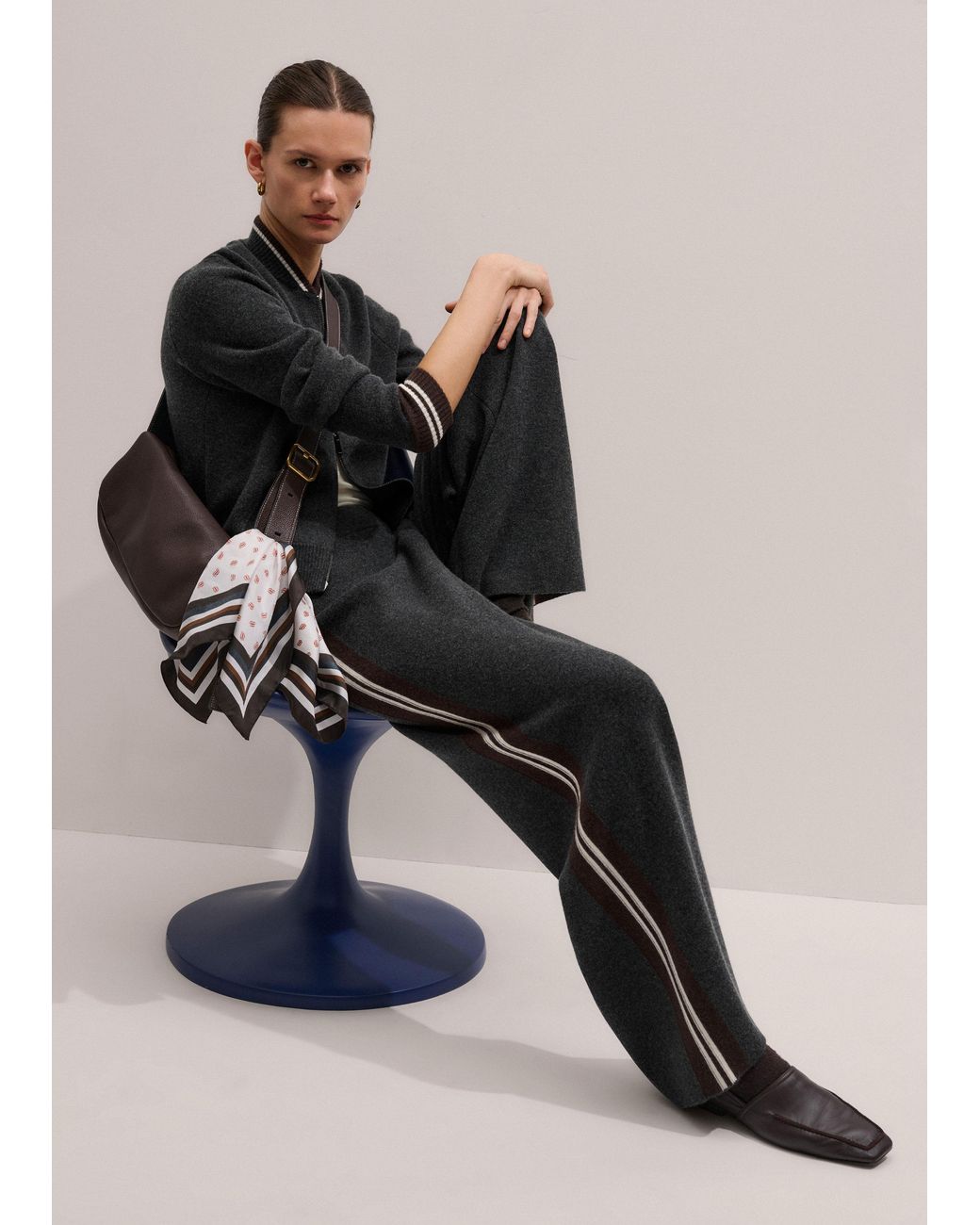 ME+EM Black Square Toe Soft Loafer