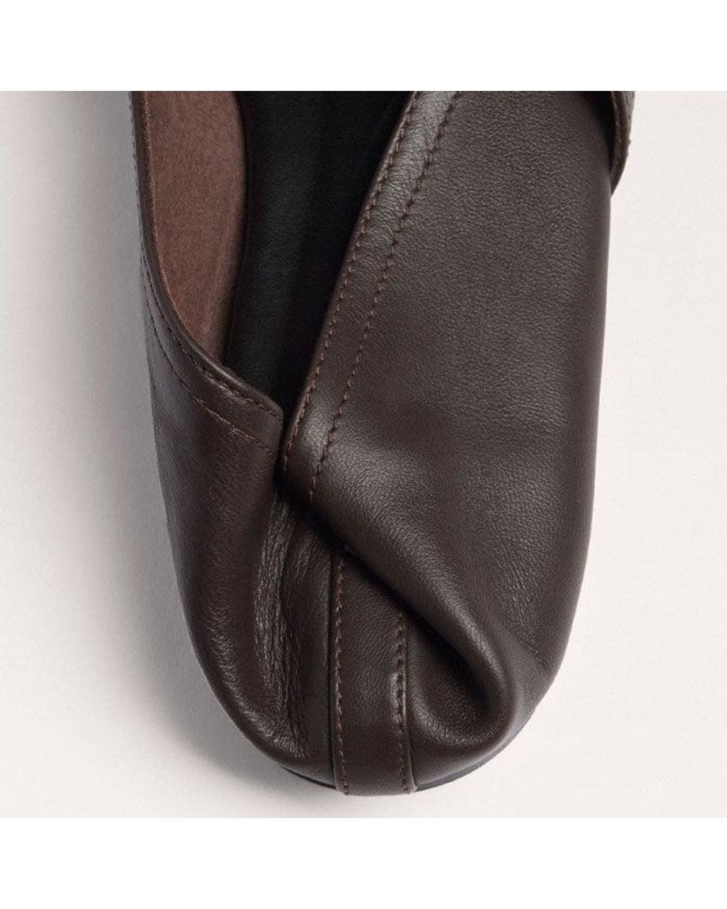 ME+EM Black Square Toe Soft Loafer