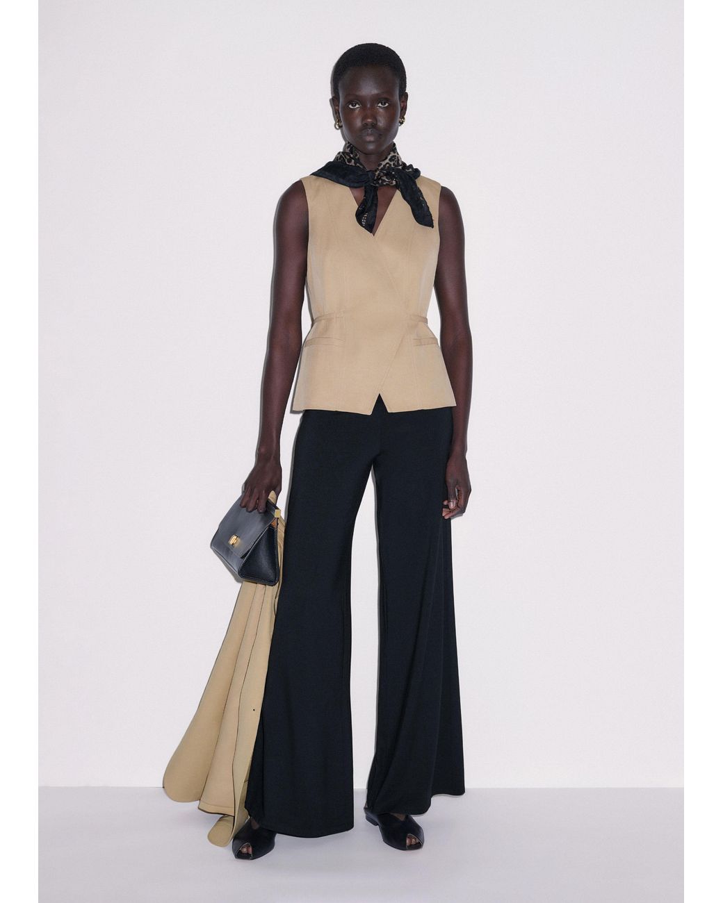 ME+EM Black Palazzo Pant