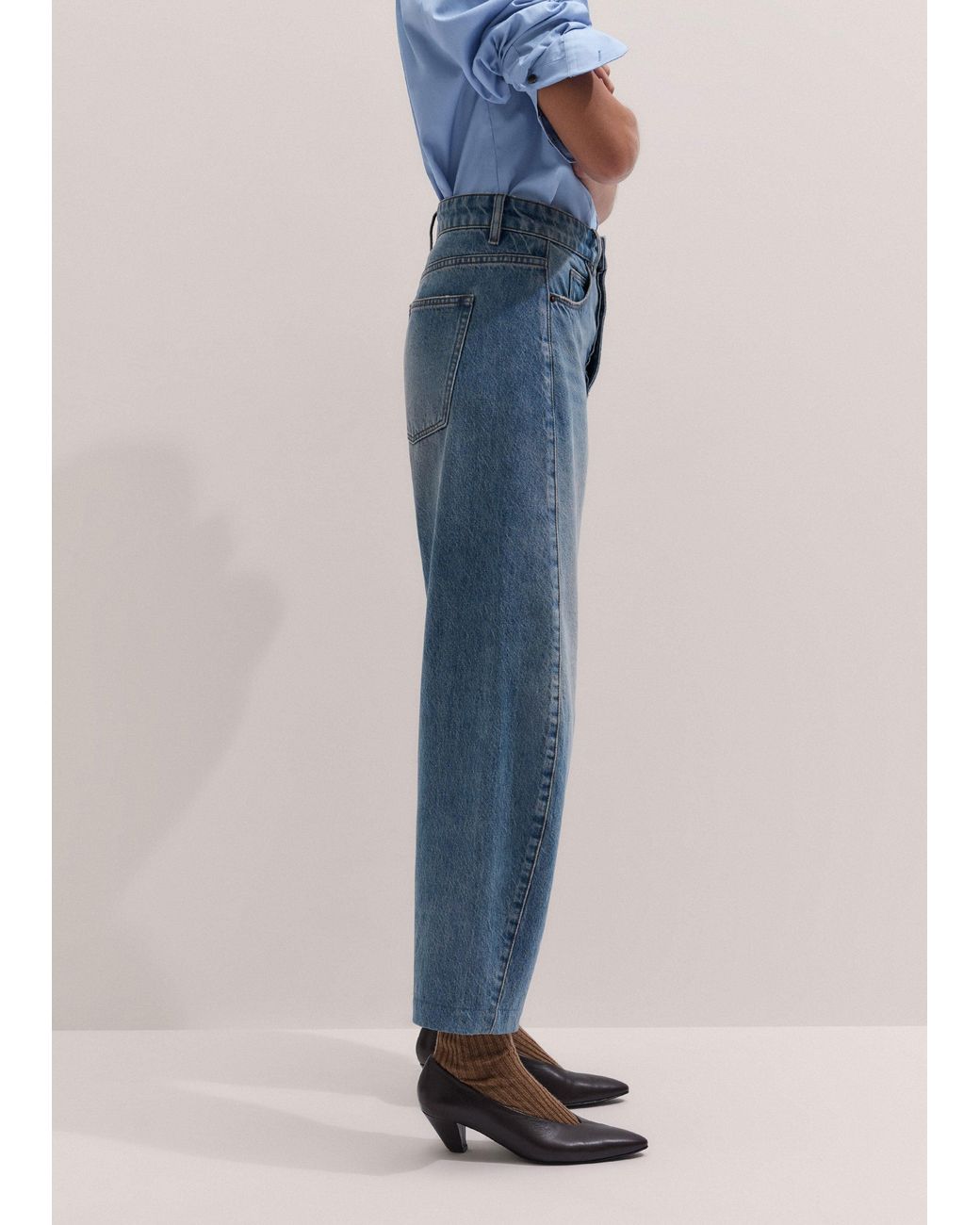 ME+EM Blue Engineered Curve Jean