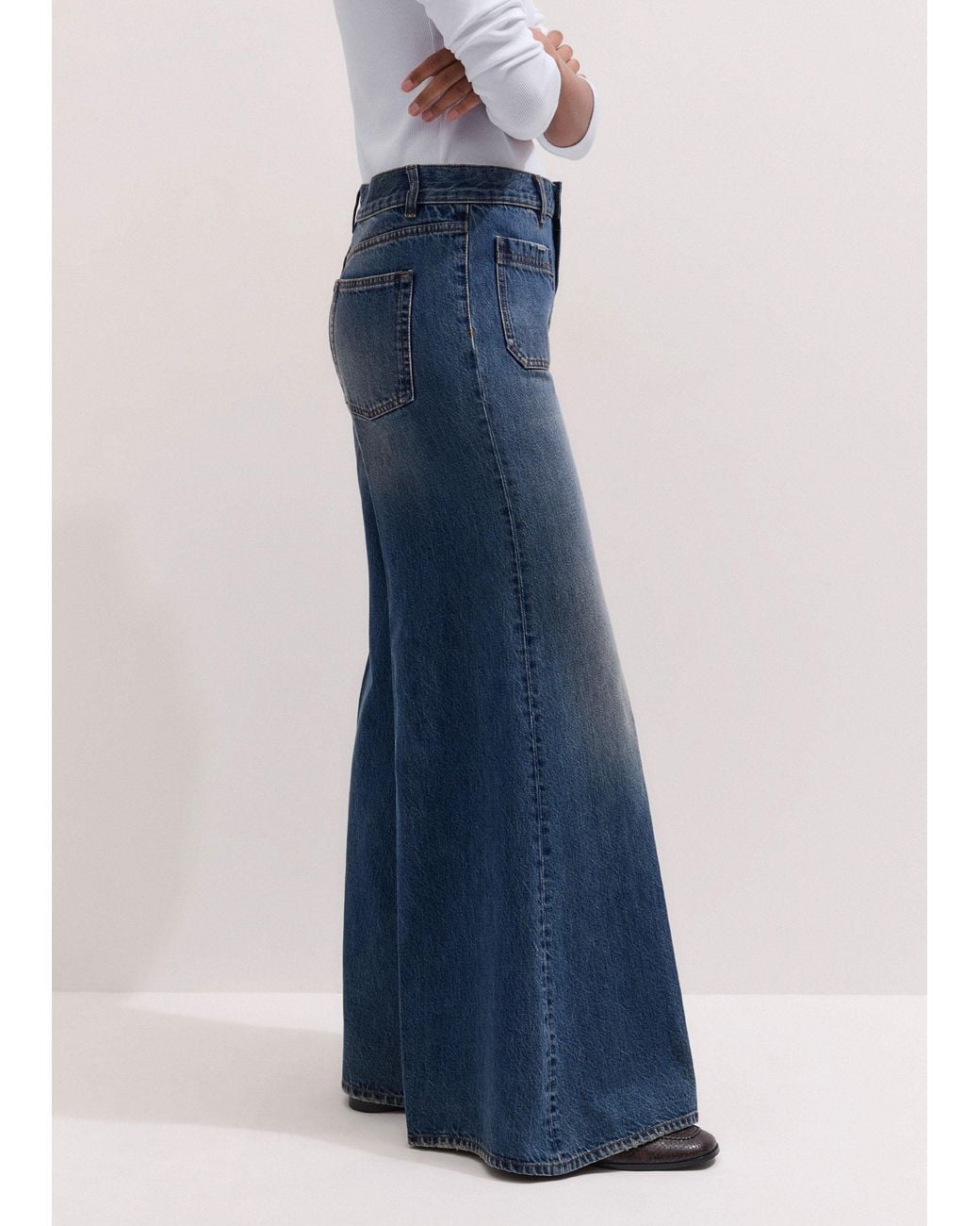 ME+EM Blue Super Flare Jean