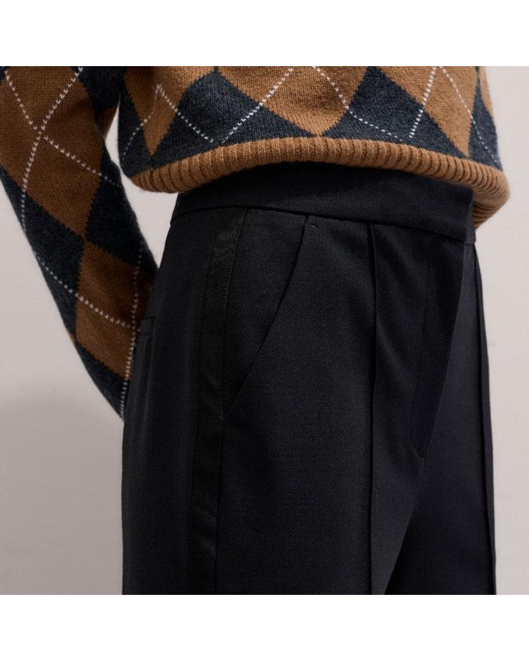 ME+EM Gray Slim Crop Forever Trouser