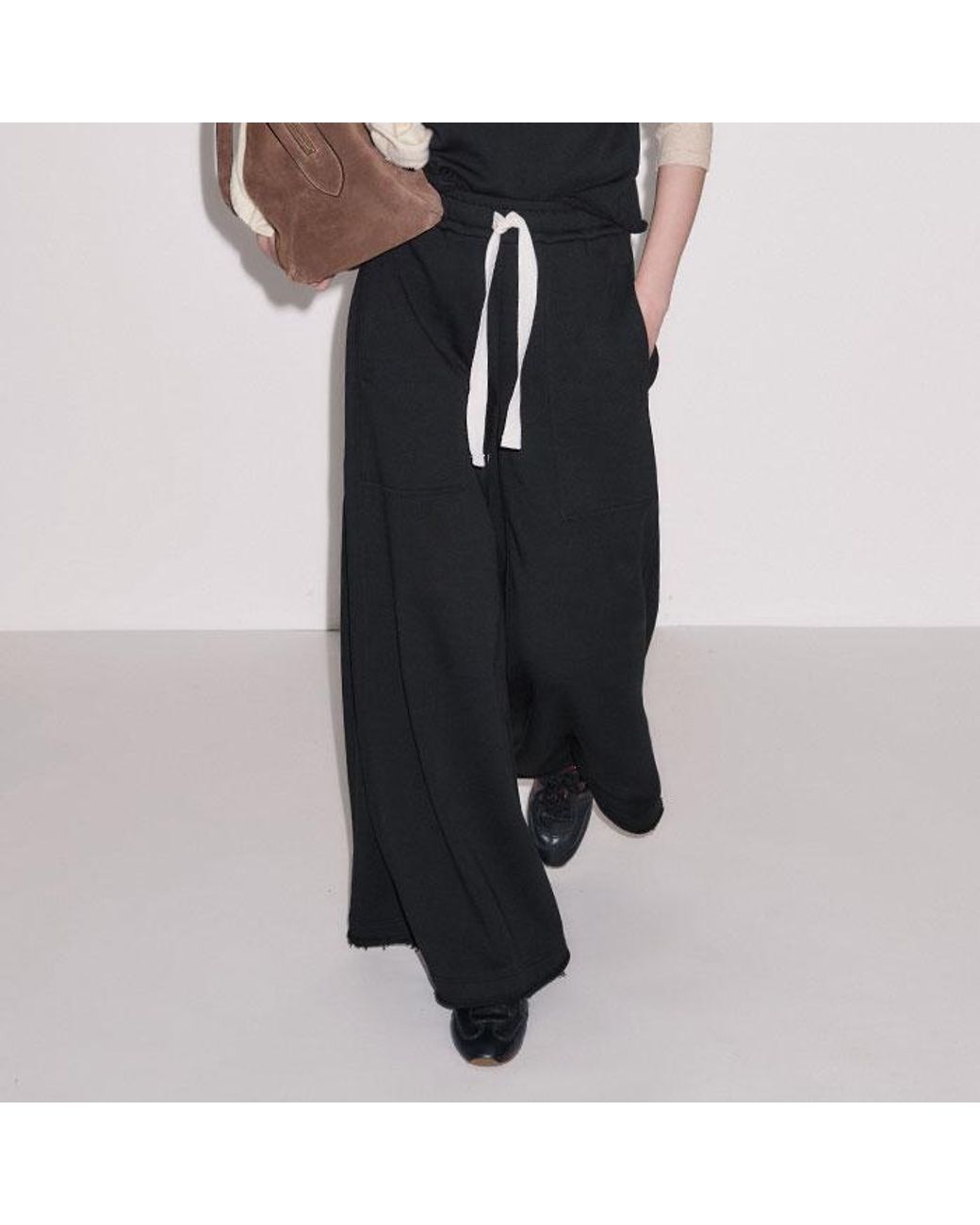 ME+EM Black Puff Sleeve Sweatshirt Tee