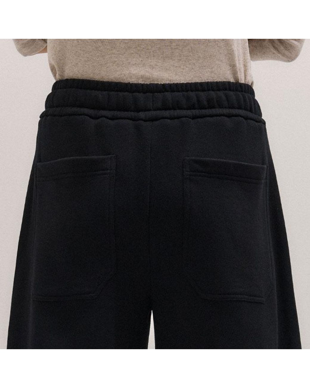 ME+EM Black Drawcord Sweatshirt Wide Leg Trouser