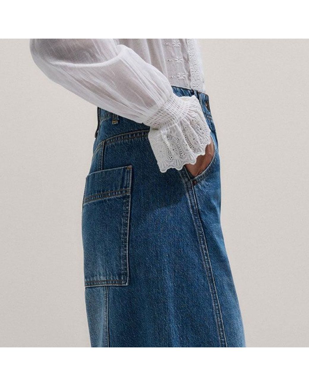 ME+EM Blue Engineered Relaxed Jean Mid